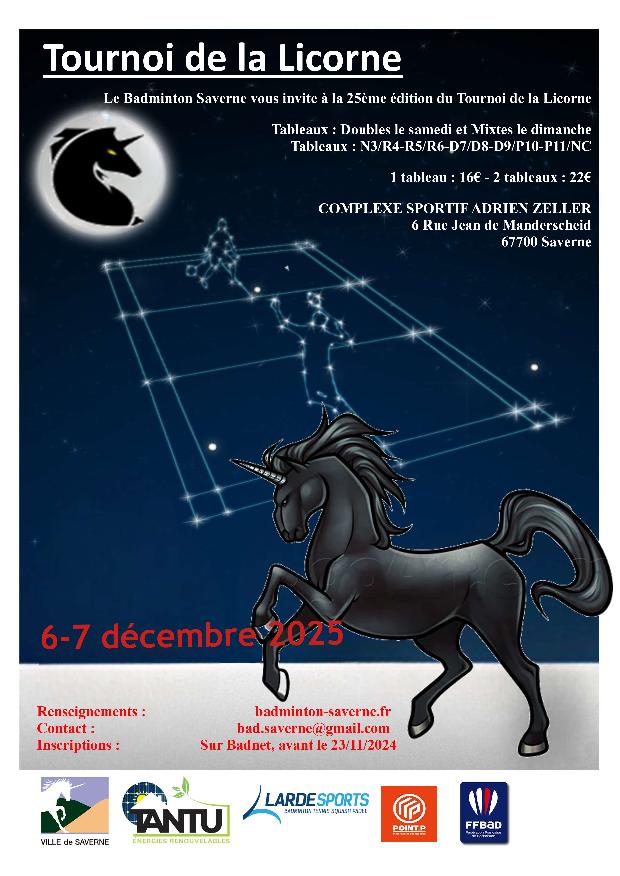 25ème tournoi de la Licorne